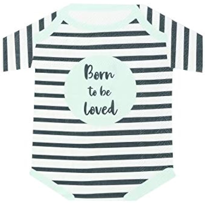 BORN TO BE LOVED SHAPED NAPKIN - Image 1